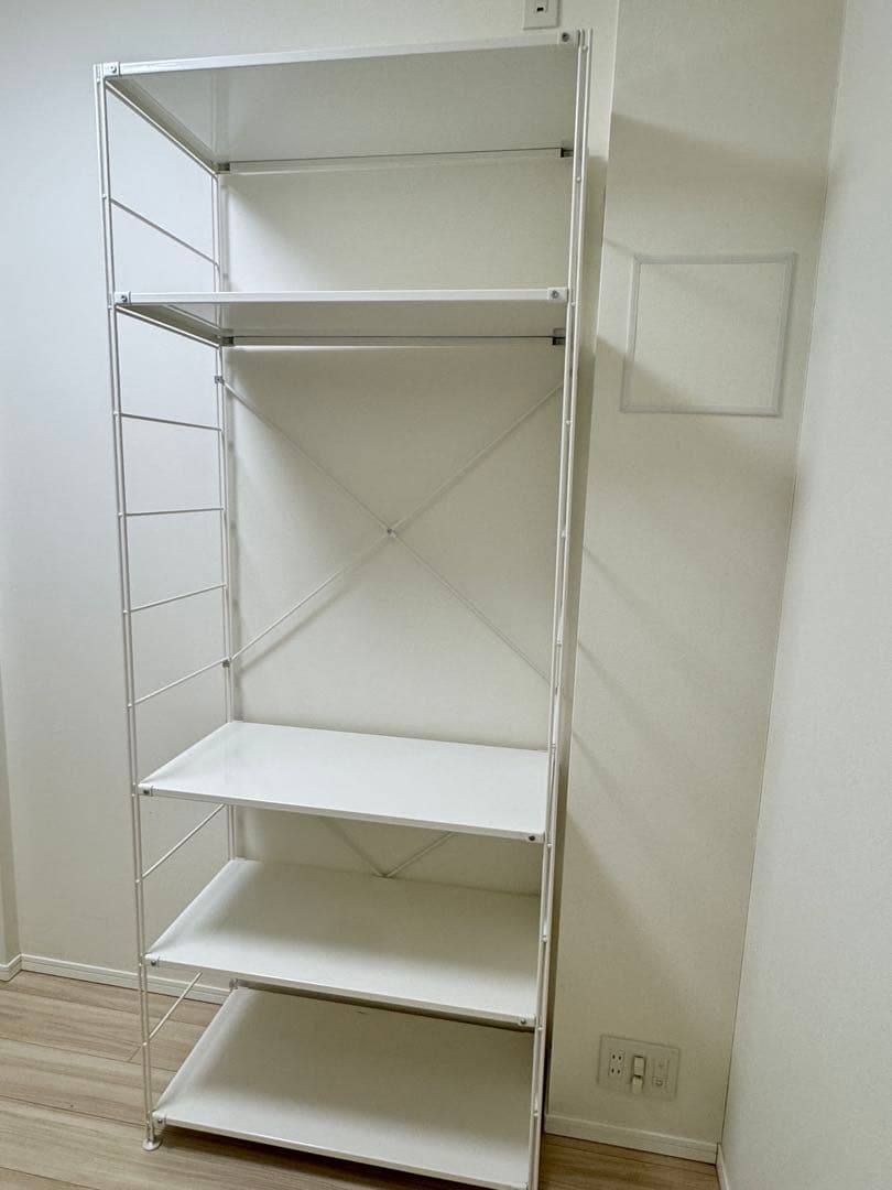 2024年購入美品スチールユニットシェルフ　スチール棚セット　特大　ライトグレー