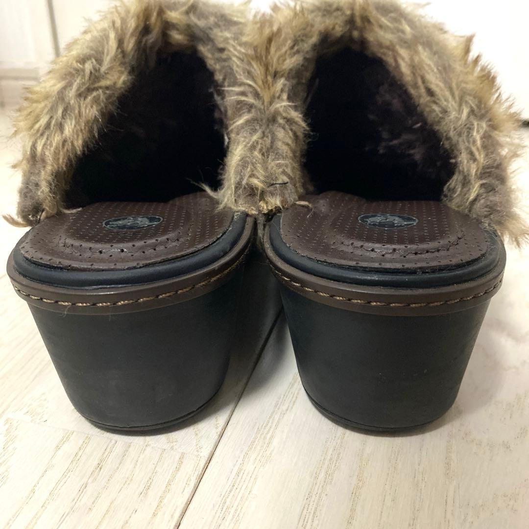 【希少】クロックス　コブラー　ファーサンダル　ウェッジソール　サボサンダル