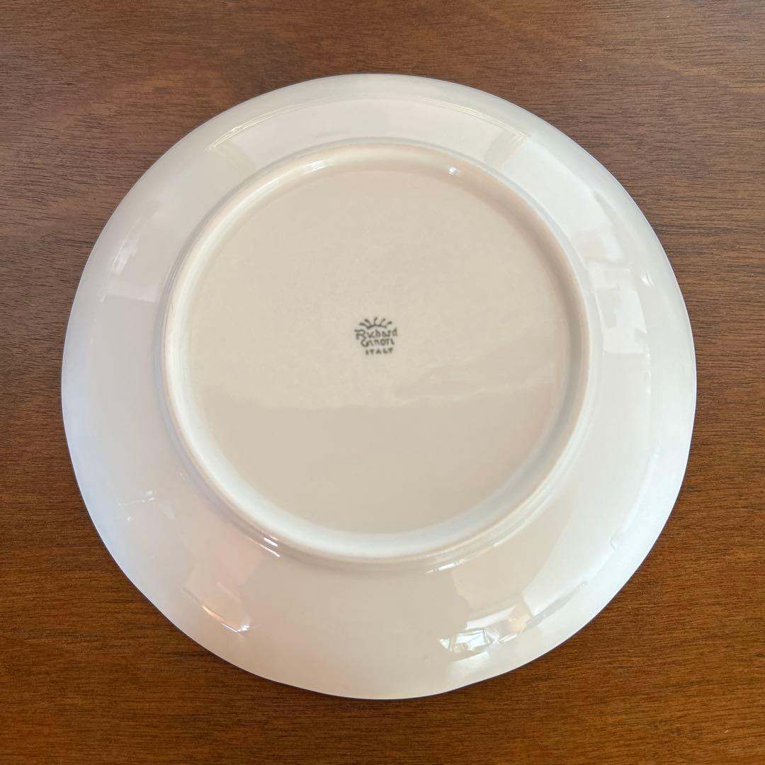 リチャードジノリ　ボンジョルノプルーンスーププレート　ベッキオホワイト　5枚