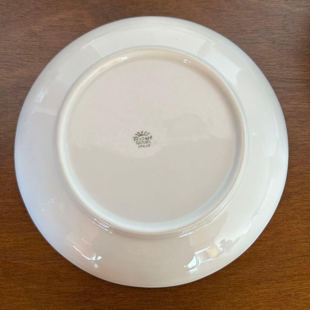 リチャードジノリ　ボンジョルノプルーンスーププレート　ベッキオホワイト　5枚