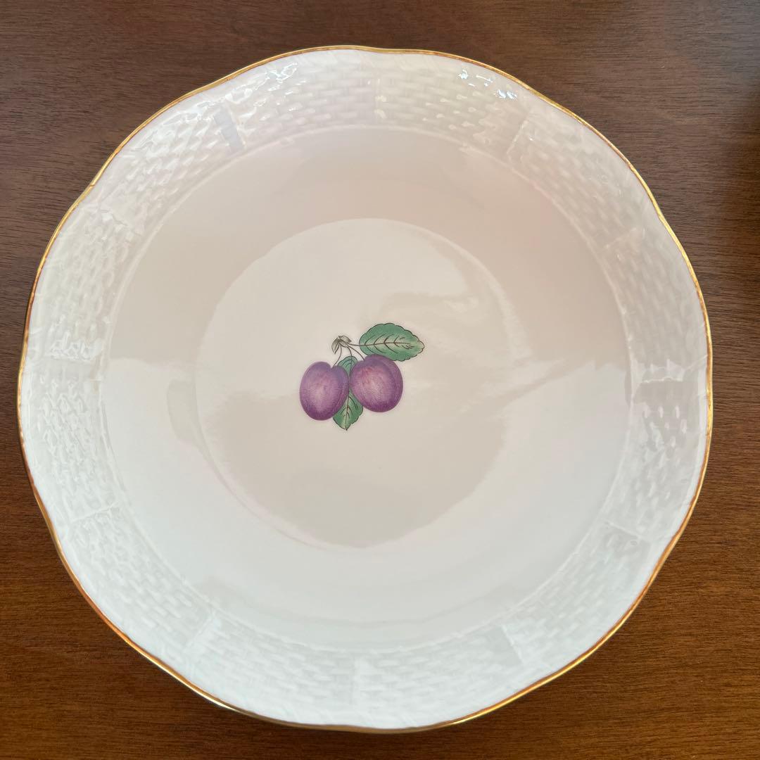 リチャードジノリ　ボンジョルノプルーンスーププレート　ベッキオホワイト　5枚