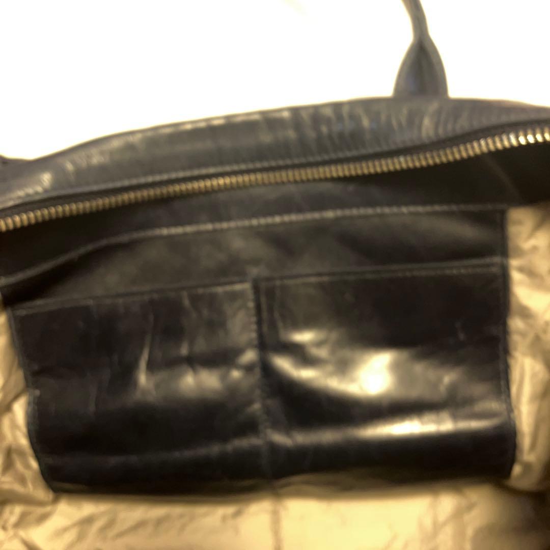 m0851 紺色ショルダーバッグ