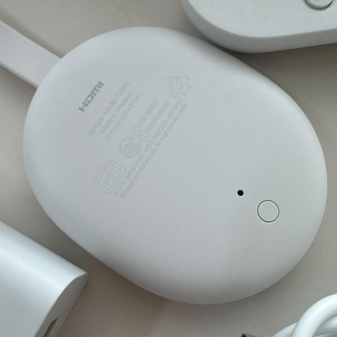 【美品】Chromecast Google TV 4K 箱 リモコン ケーブル類