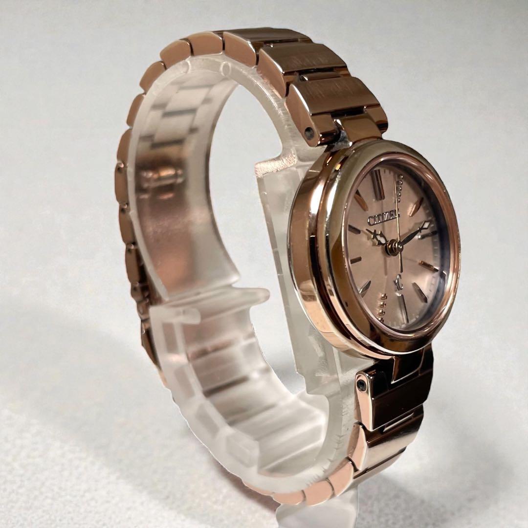 シチズン　Xc　クロスシー　エコドライブ　夜光　ローズゴールド　動作確認済み