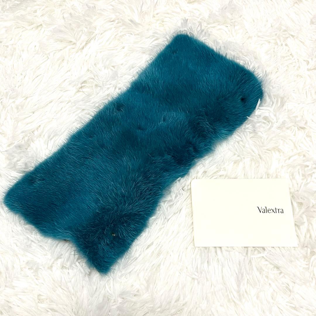 希少✨美品✨Valextra ヴァレクストラ ハンドルカバー　ミンクファー　革