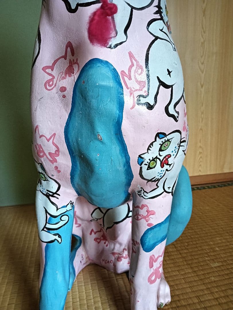 犬の置物　特大アートオブジェ