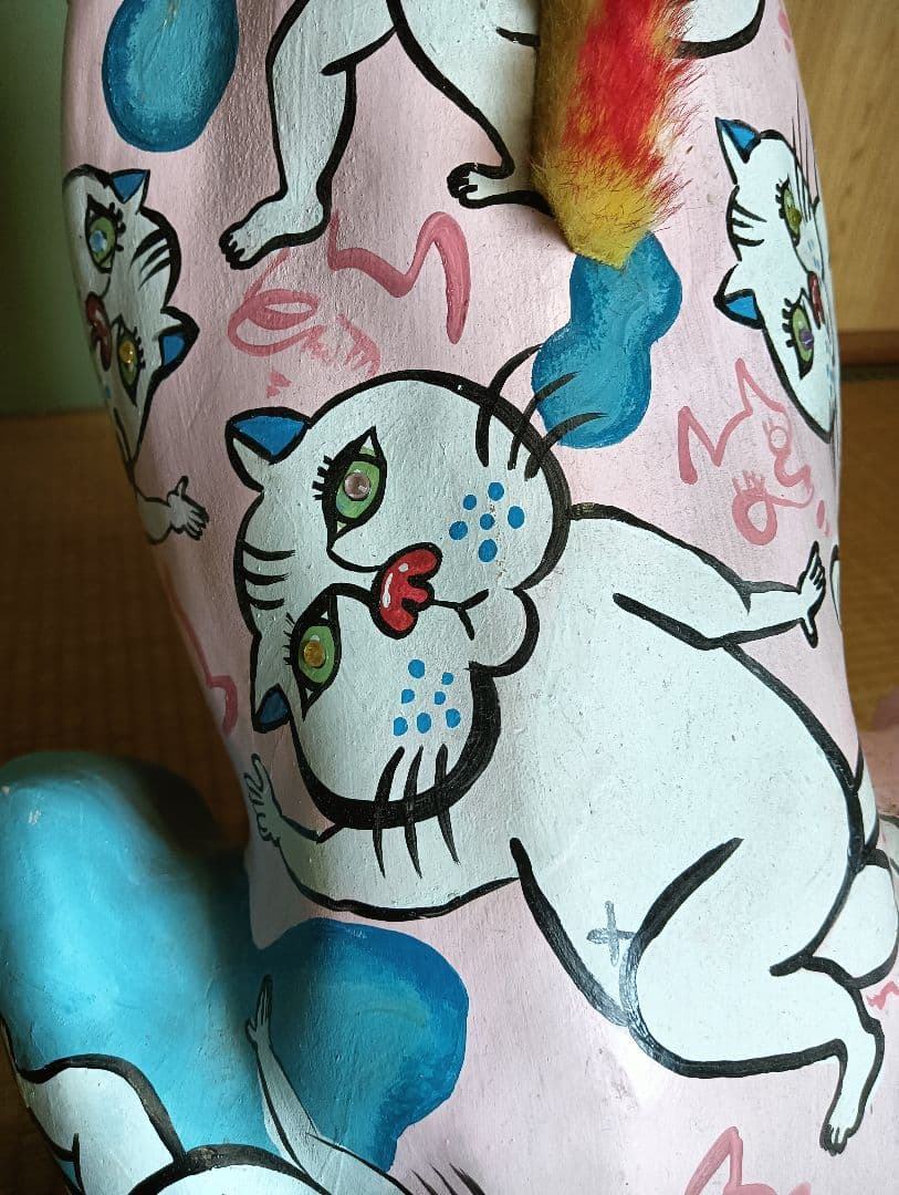 犬の置物　特大アートオブジェ