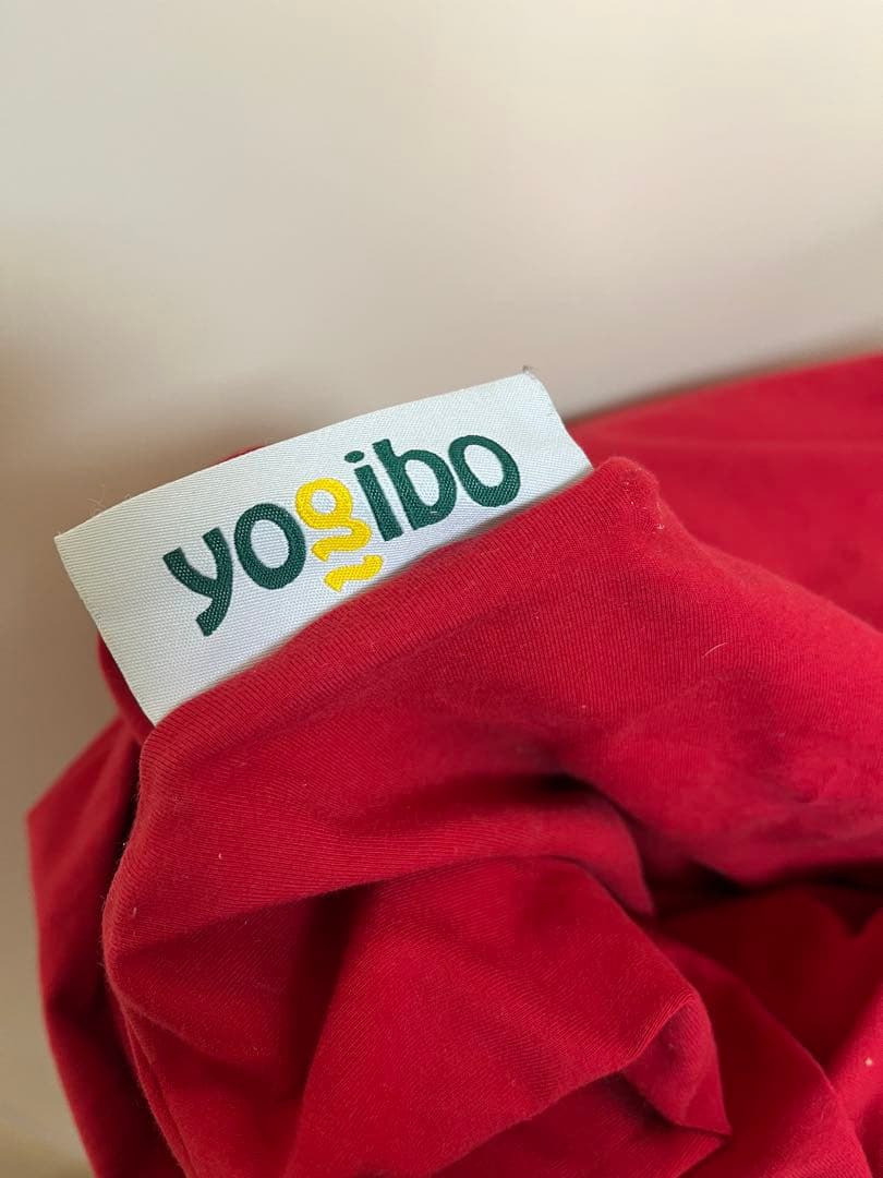 yojibo レッド ビーズクッション