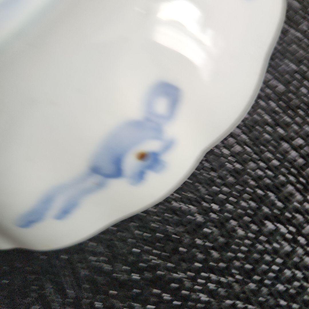 -73/y10　伊万里　色絵　兎　膾