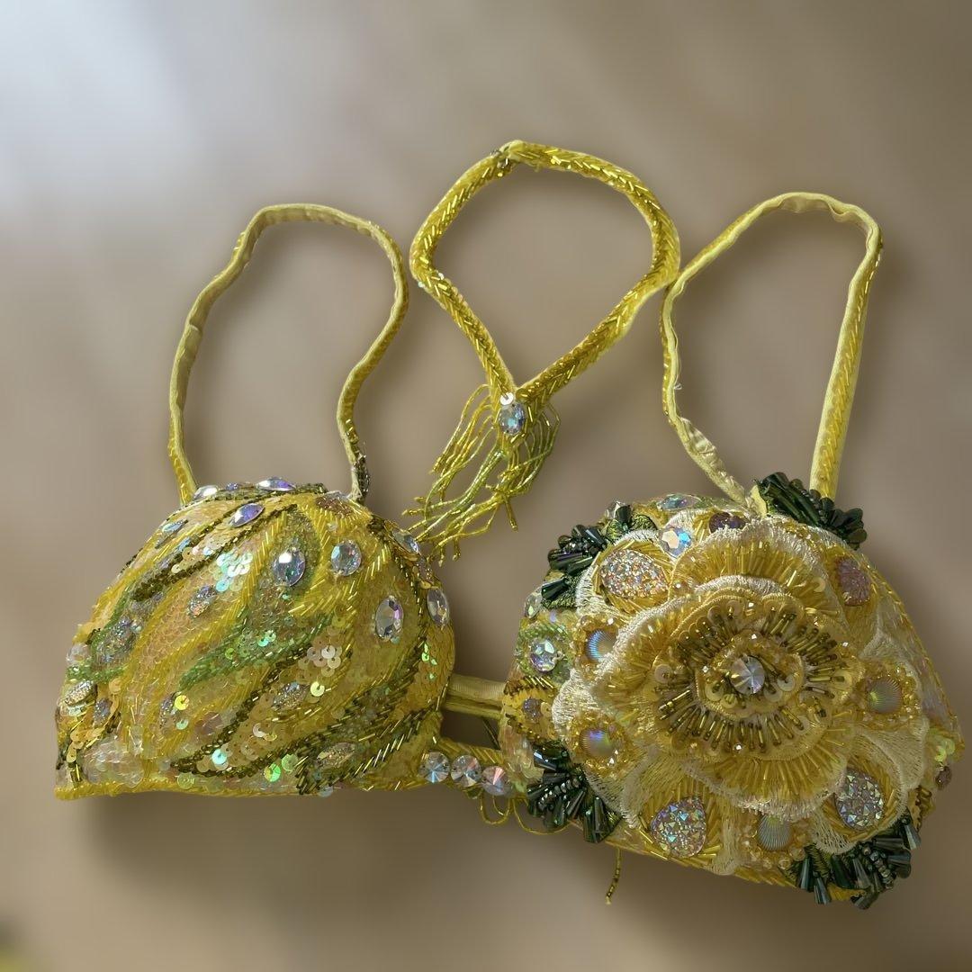 Bella ベリーダンス衣装　レモンイエロー