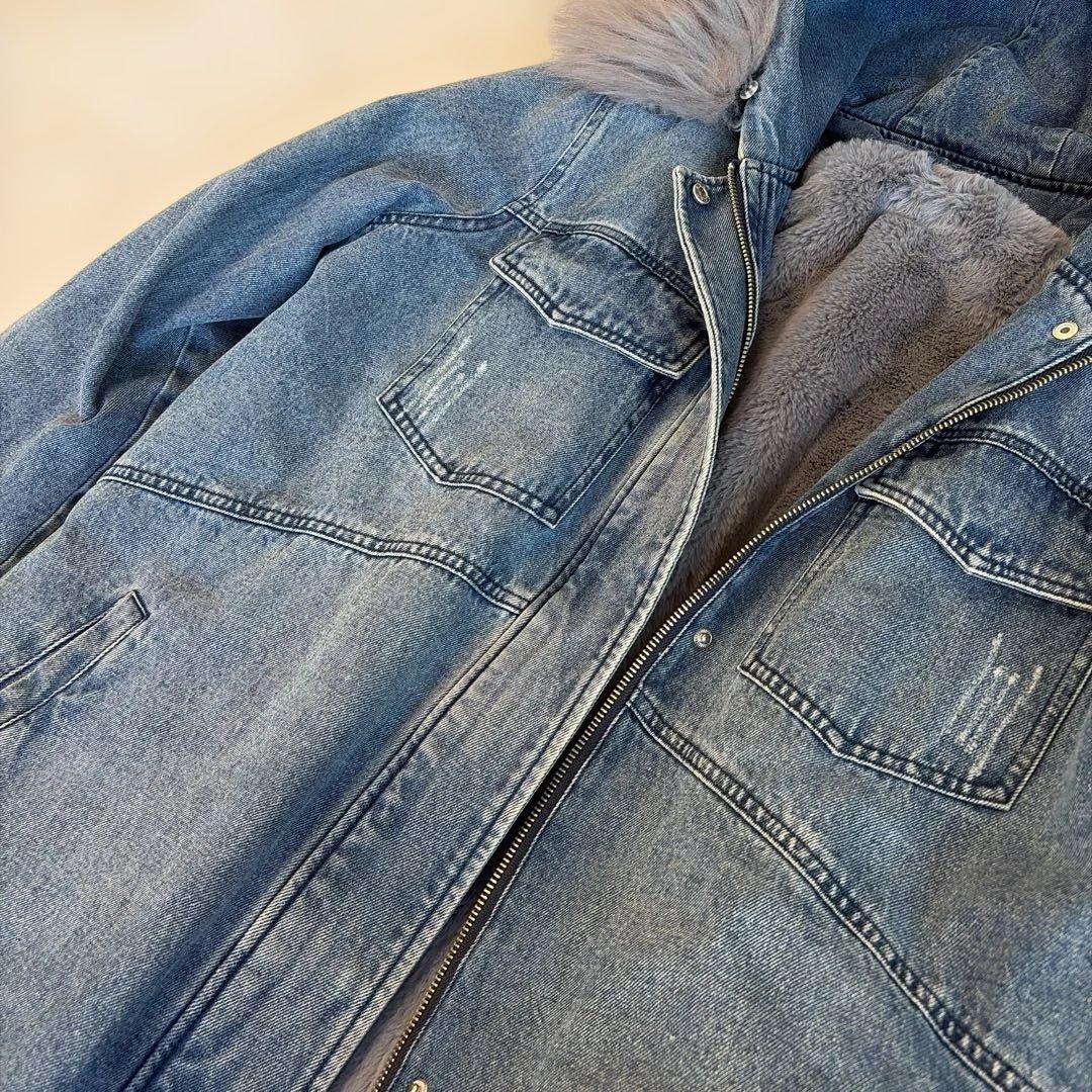 SCOT CLUB スコットクラブ　ボアライナー付きデニムコート　モッズコート