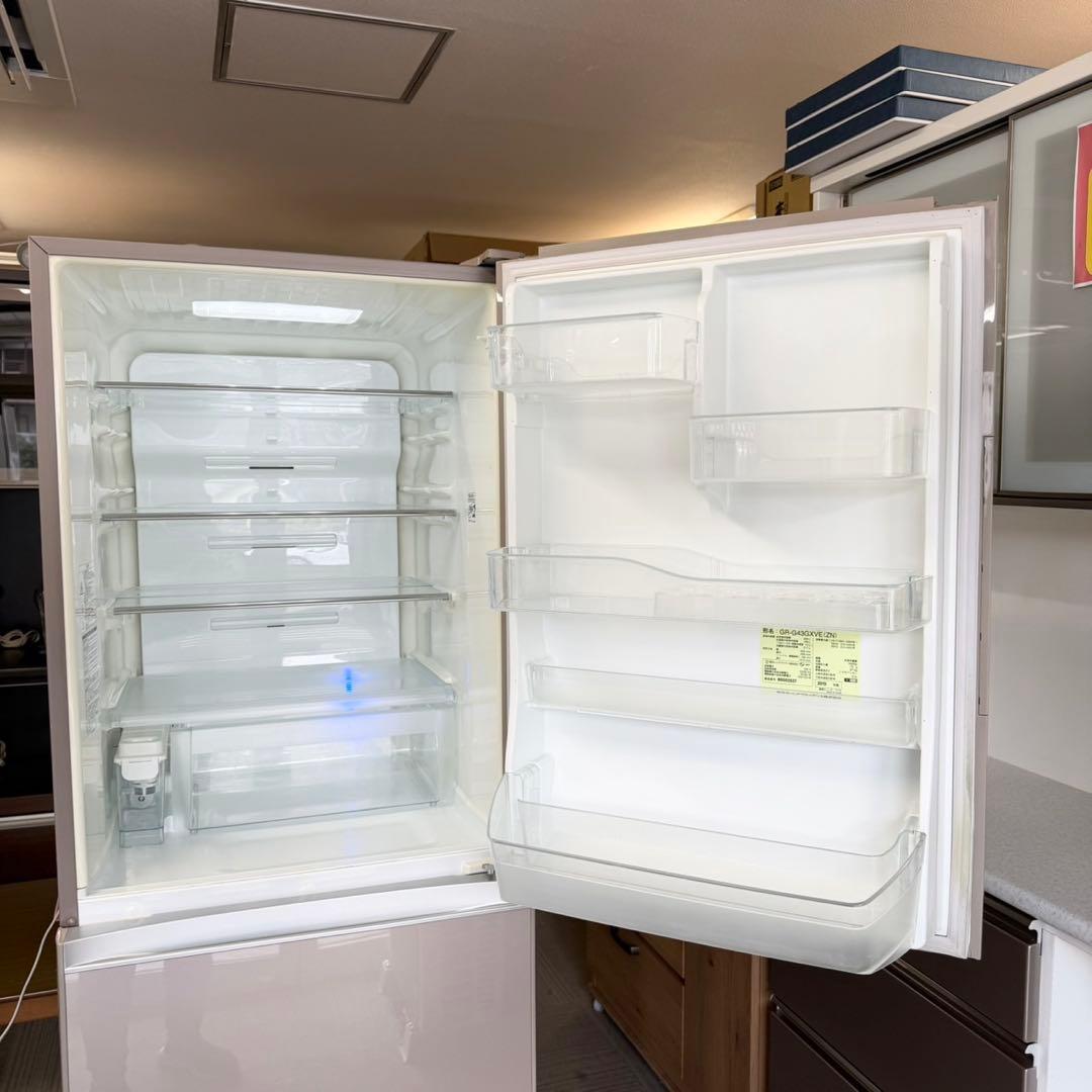 東芝 426L冷蔵庫 ガラスドア タッチパネル まんなか野菜室