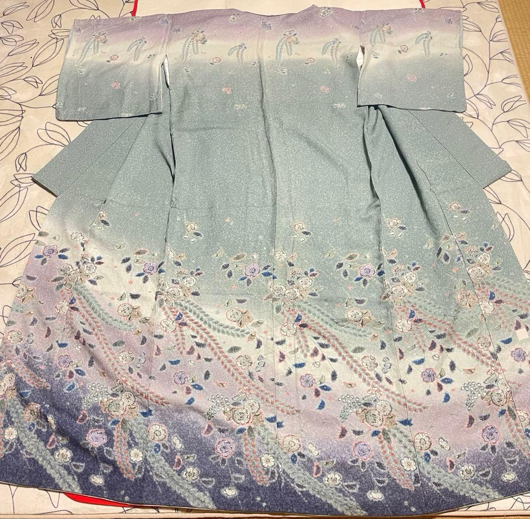 訪問着フルセット　辻ヶ花　絞り　正絹　結婚式　ぼかし