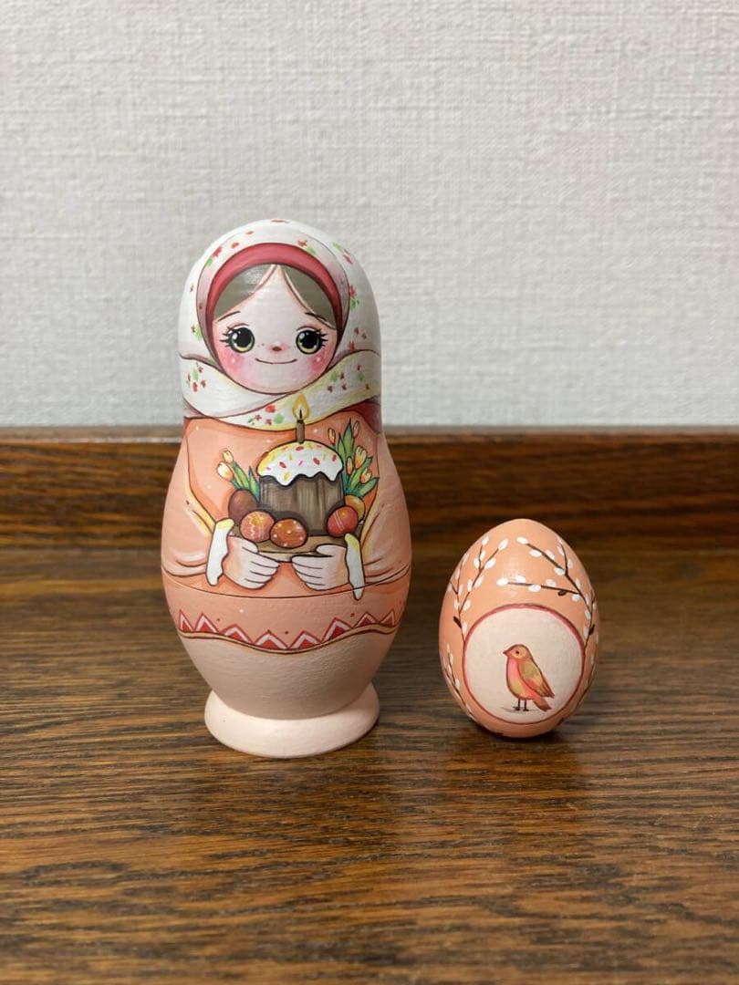 【Lenka】イースター☆天使オーナメント&マトリョーシカ&エッグ2P×2