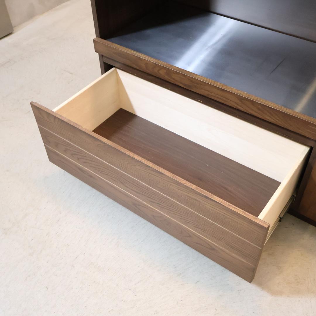 フランフラン REIZ ライツ オーク無垢材 キッチンカウンター レンジボード