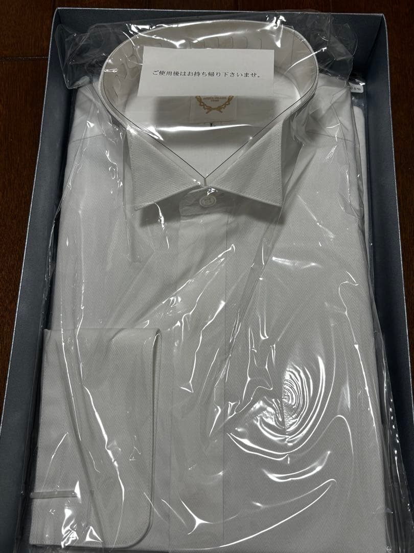 アクアグラツィエ　新郎　ラグジュアリーシャツセット　Lサイズ　新品