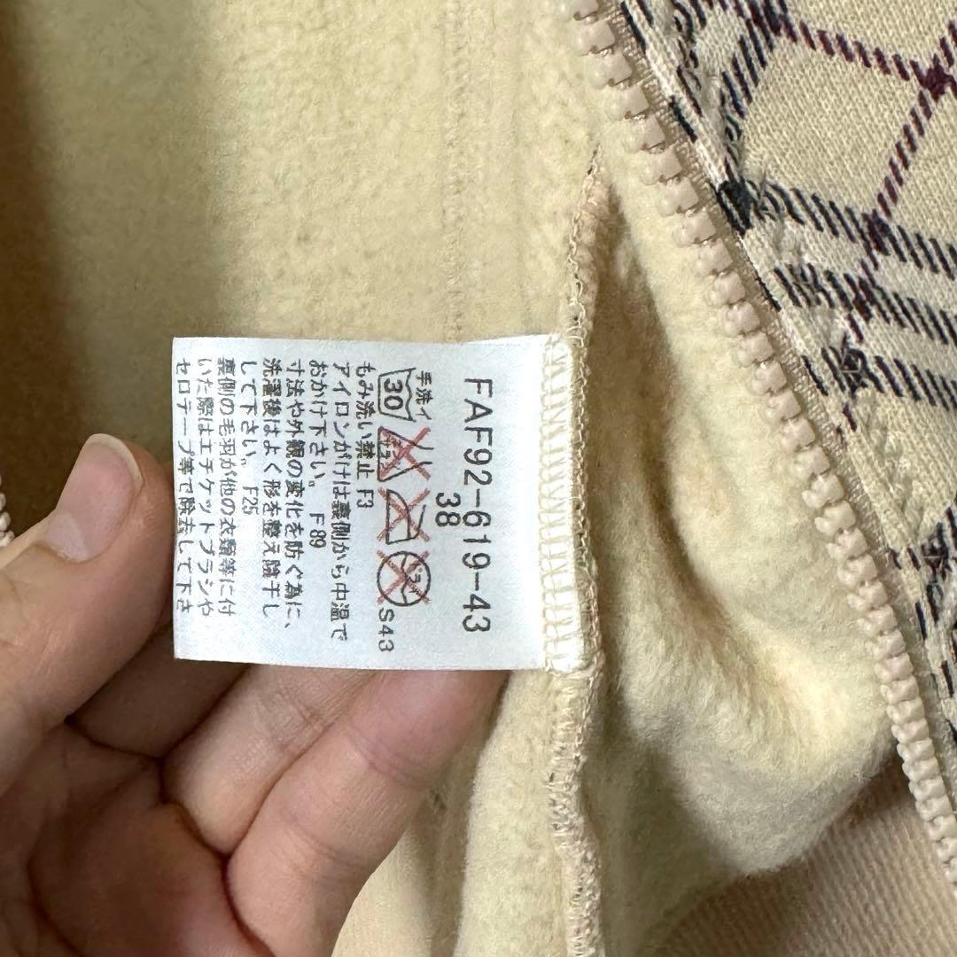 美品　BURBERRY バーバリー ブルーレーベル ジップアップ スウェット
