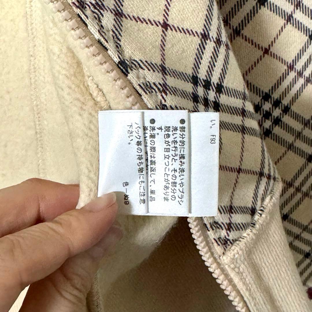 美品　BURBERRY バーバリー ブルーレーベル ジップアップ スウェット