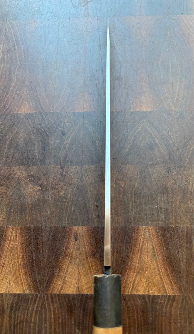 正本総本店　純日本鋼　本焼　柳刃　210mm 7寸　包丁　和包丁　研ぎ直し済