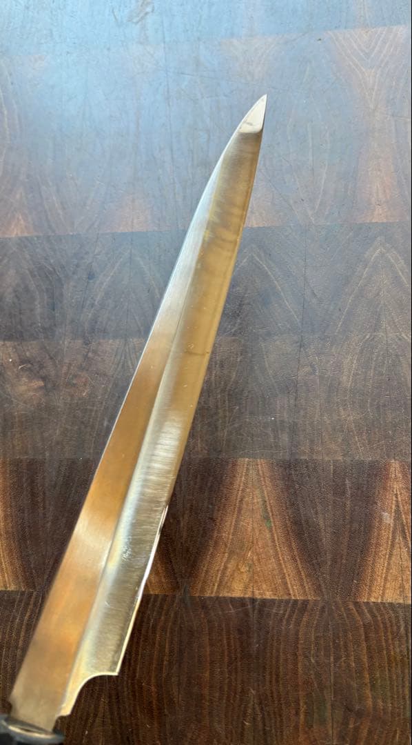 正本総本店　純日本鋼　本焼　柳刃　210mm 7寸　包丁　和包丁　研ぎ直し済