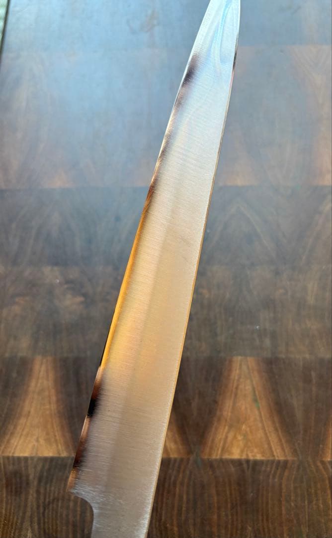 正本総本店　純日本鋼　本焼　柳刃　210mm 7寸　包丁　和包丁　研ぎ直し済