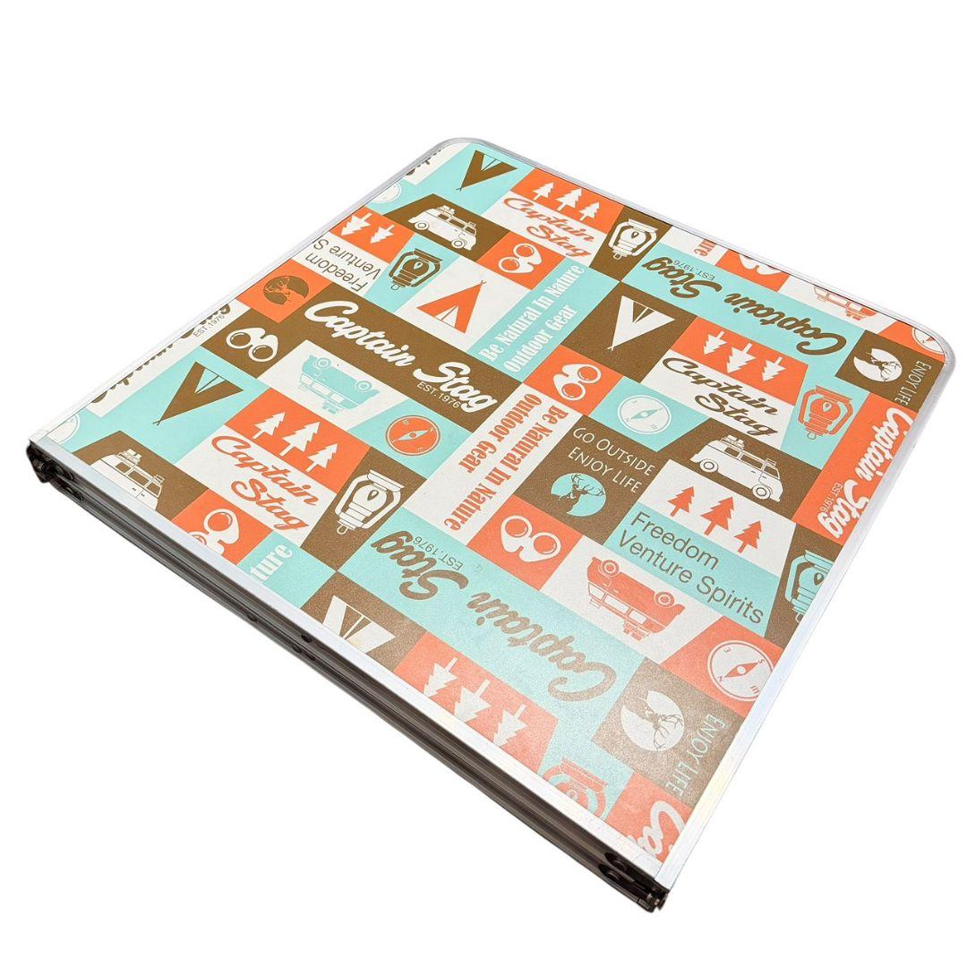 【キャプテンスタッグ】 アルミフォーウェイテーブル M 120×60cm