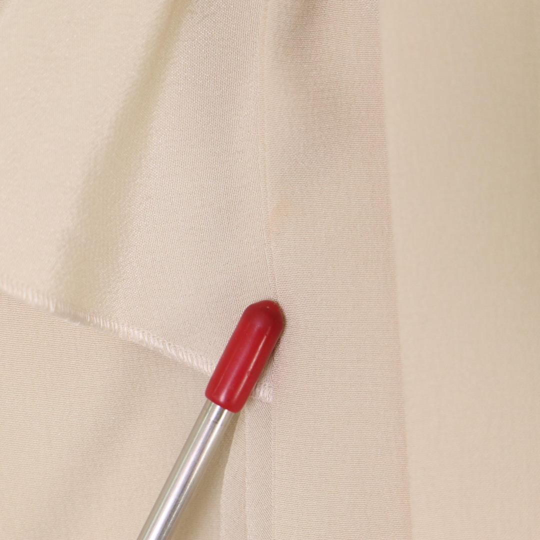 GUCCI パールボタン フリル付き アイボリー シャツ 42