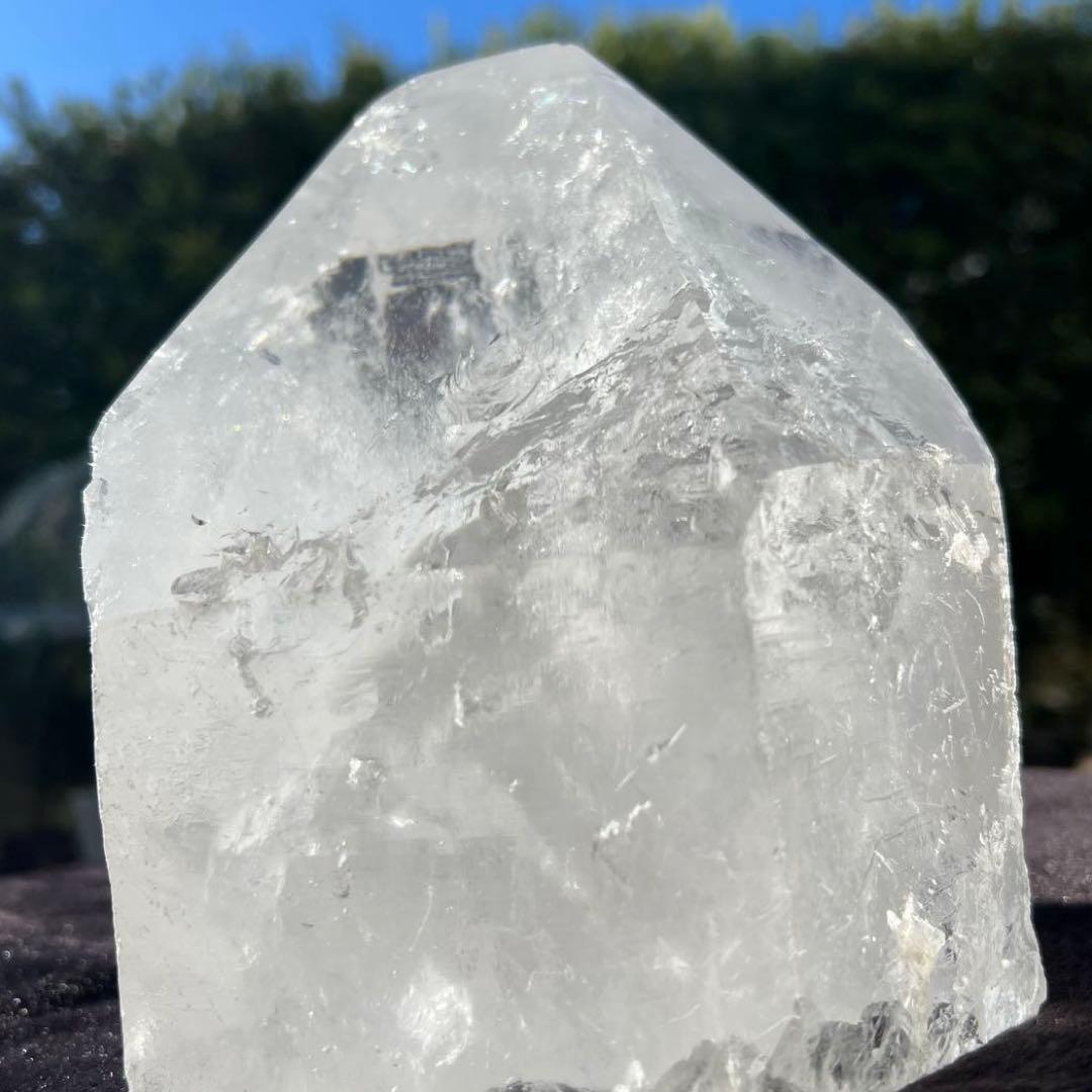 ✳️超破格‼️大迫力✨訳あり商品✨ハイクオリティ✨虹入り 水晶 六角柱 原石 天然石