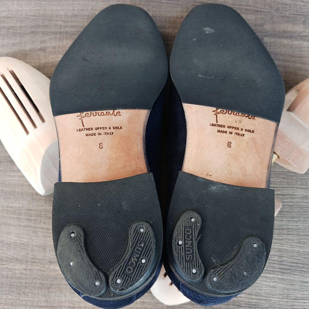 Ferrante スエードローファー UK6 E　紺