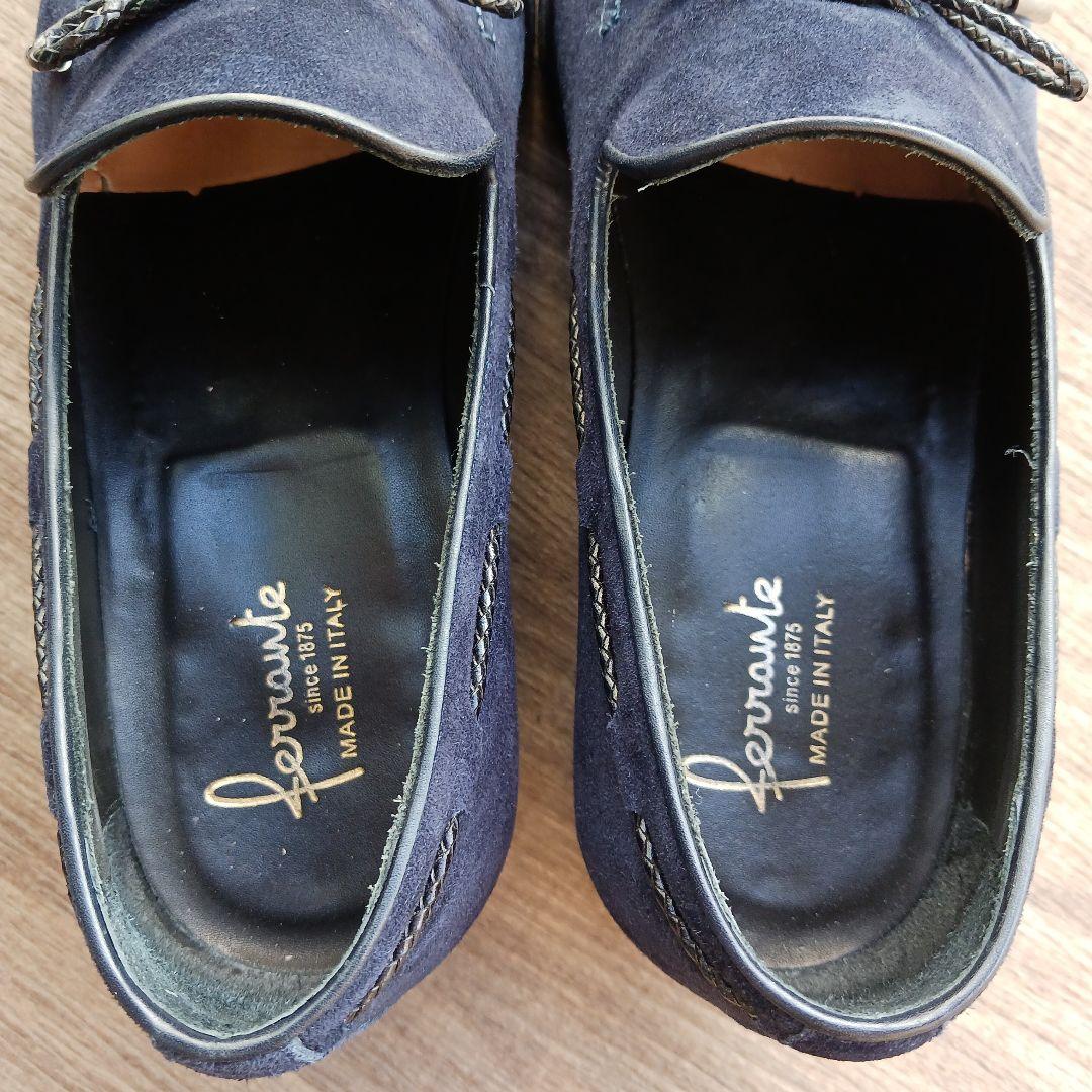 Ferrante スエードローファー UK6 E　紺