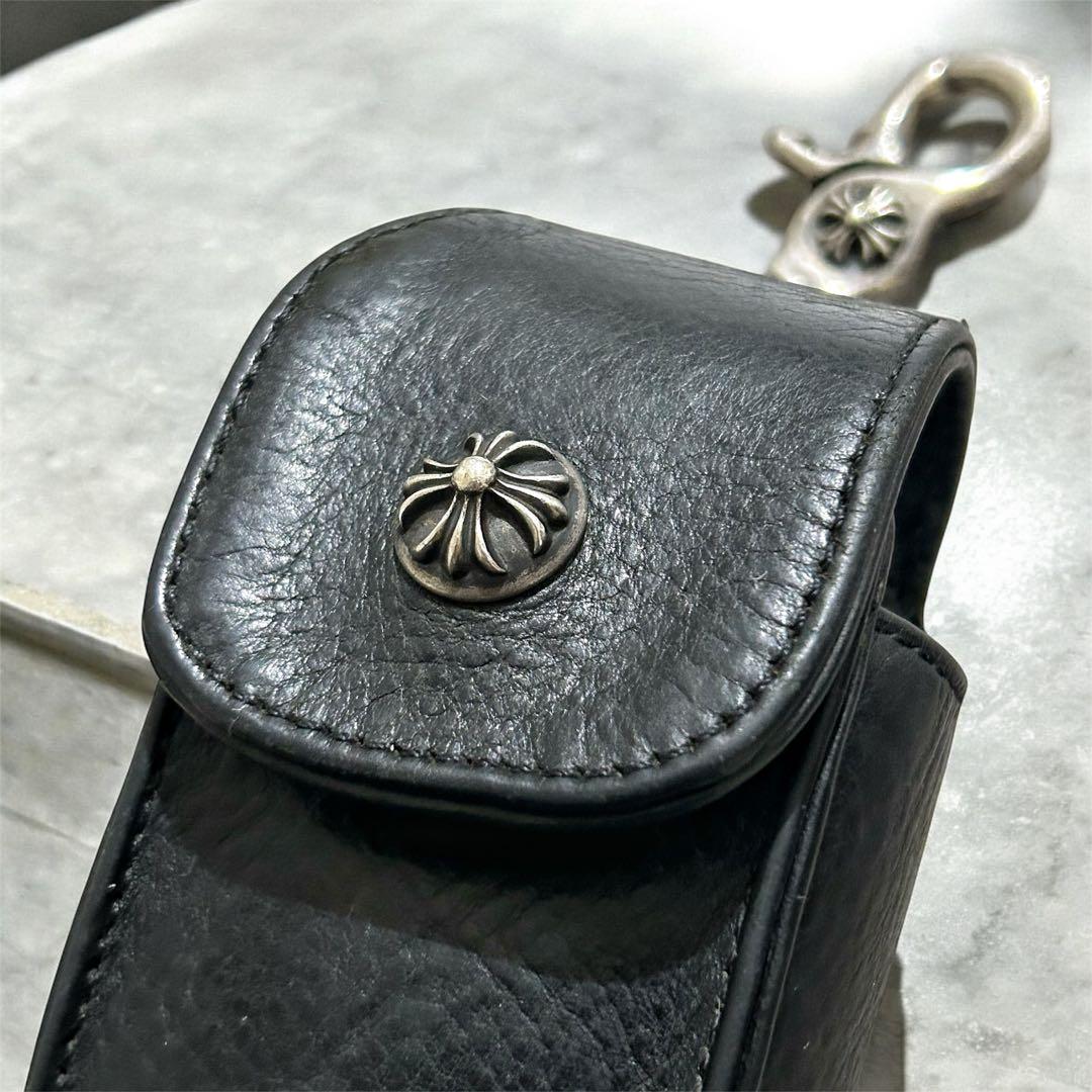 JJR様【極希少・鑑定済】クロムハーツ スイベルクリップ クロスボール レザー