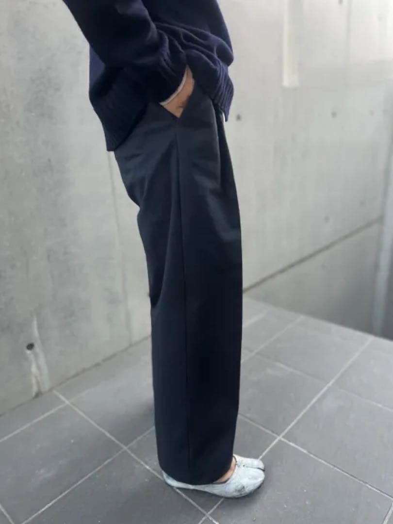 完売 JULY NINE チノパン ネイビー Mサイズ　試着のみタグ付き