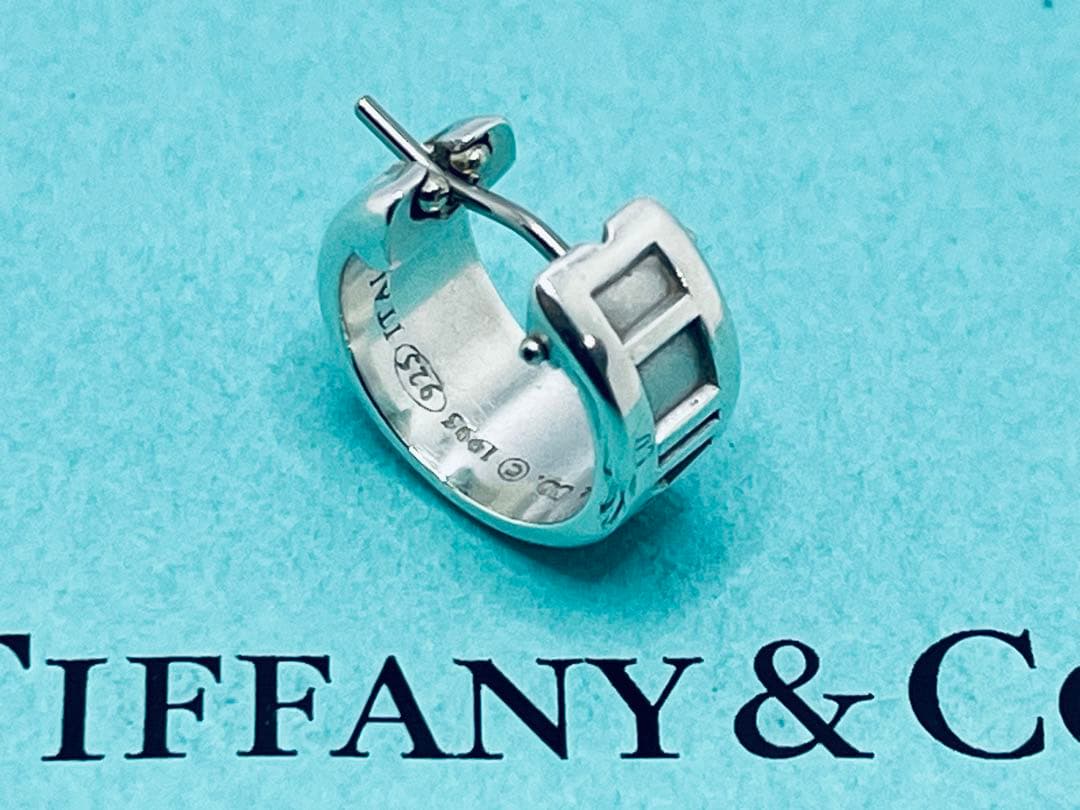 h617 オールド　ティファニー　1995 アトラス　フープ　ピアス　片耳925