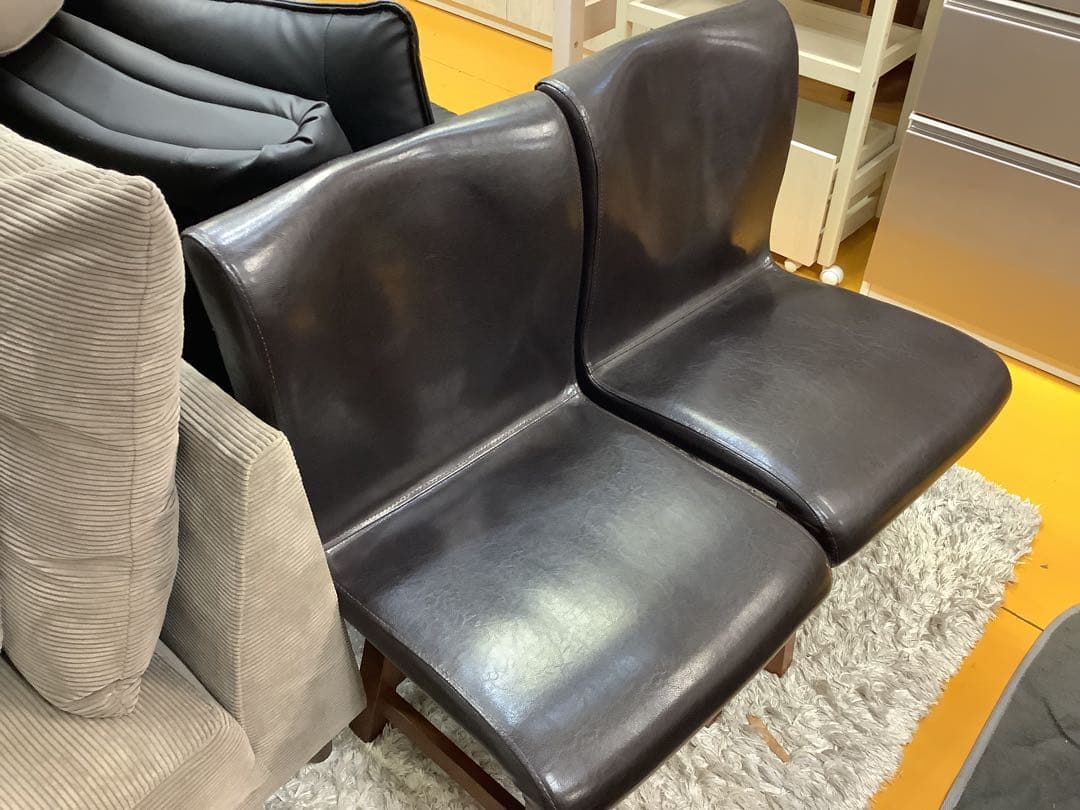 MORISHIGE モリシゲ 北欧風 アンティーク回転チェア2点セット