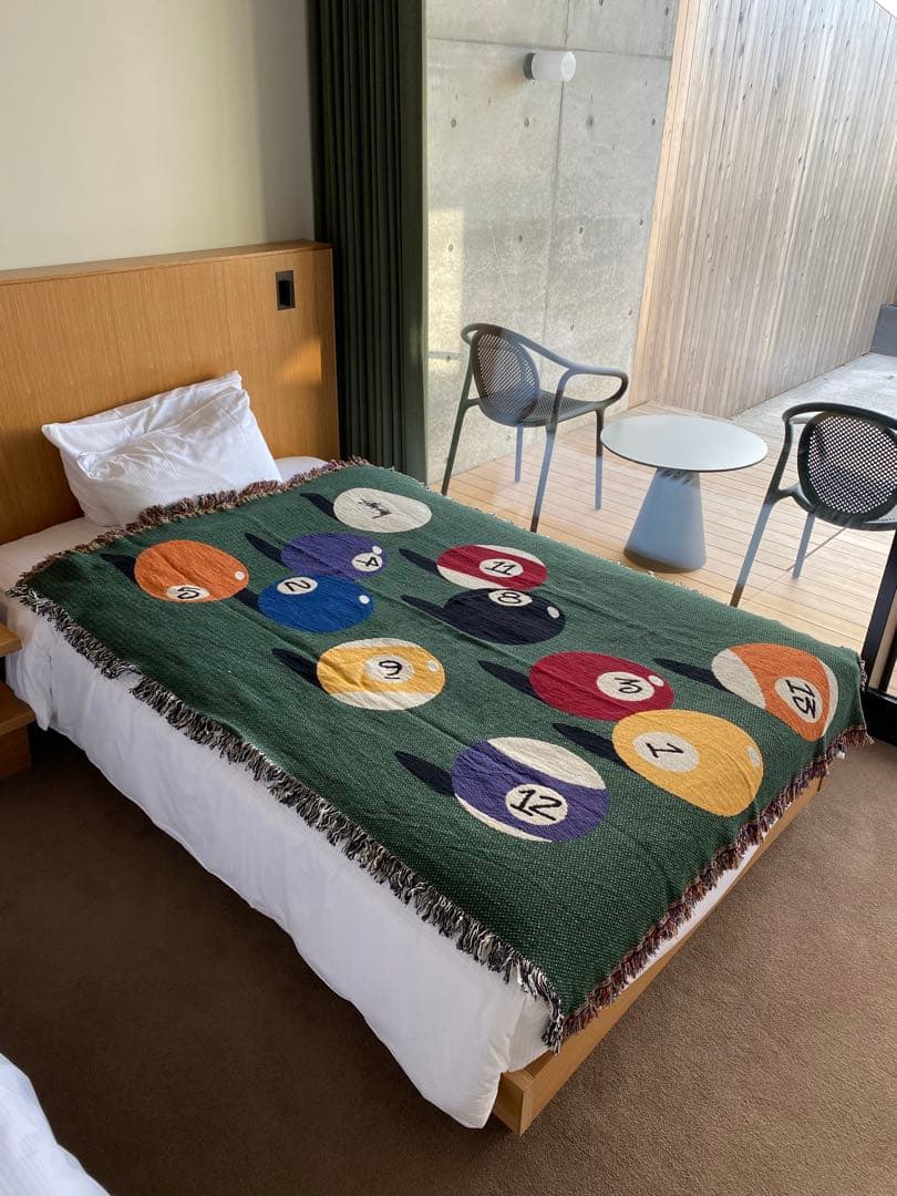 STUSSY ステューシー ビリヤードボール　8ボール　ラグ／ブランケット