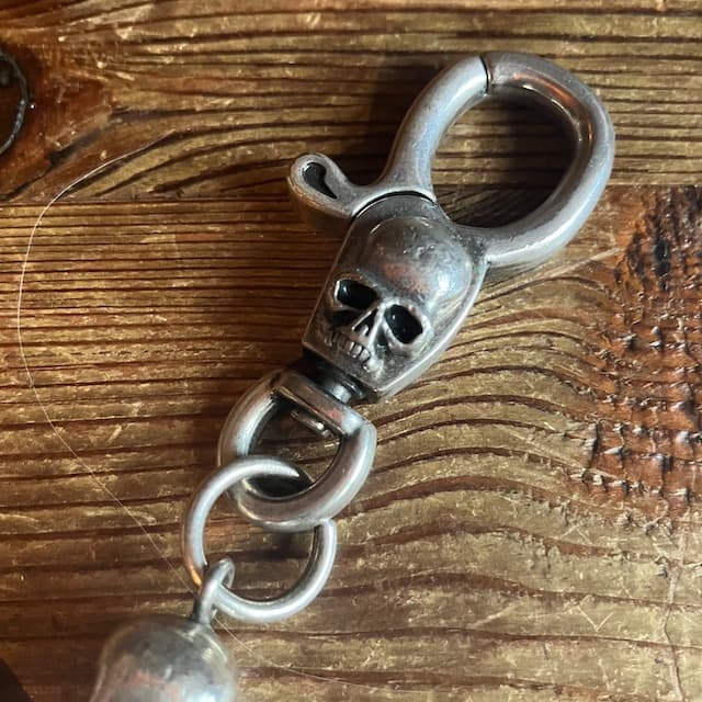 Roen ロエン ヴィンテージ キーリング キーホルダー スカル シルバー