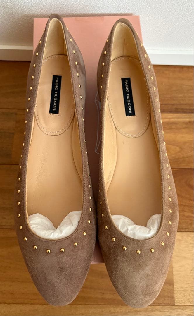 fabio rusconi スタッズ付フラットシューズ　37