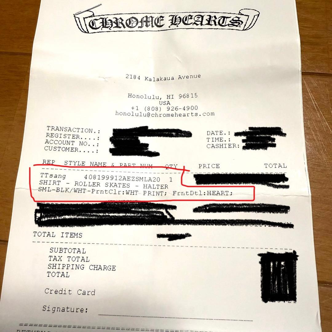 chrome hearts クロムハーツ キャミソール