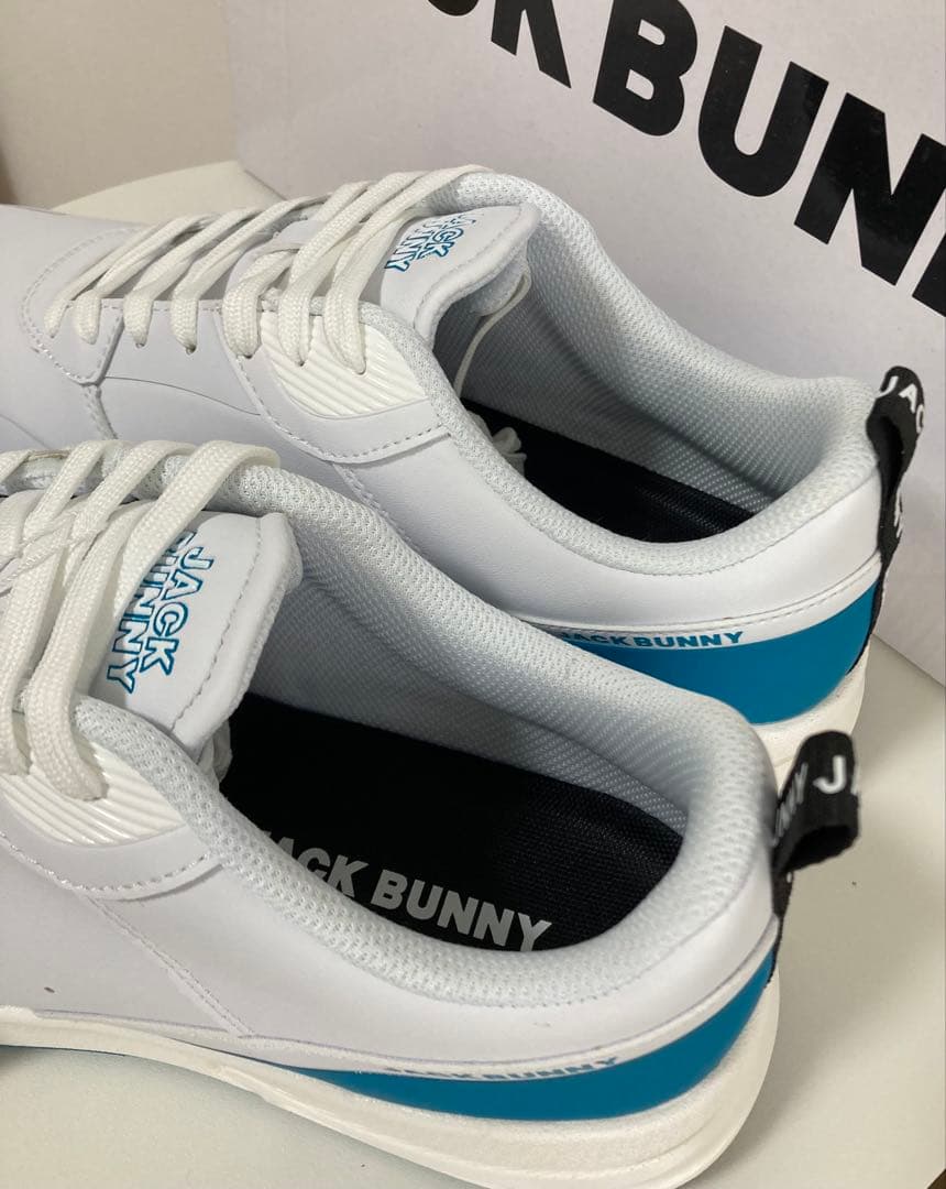 新品 パーリーゲイツ ジャックバニー AIR SOLEシューズ 白青 27.5