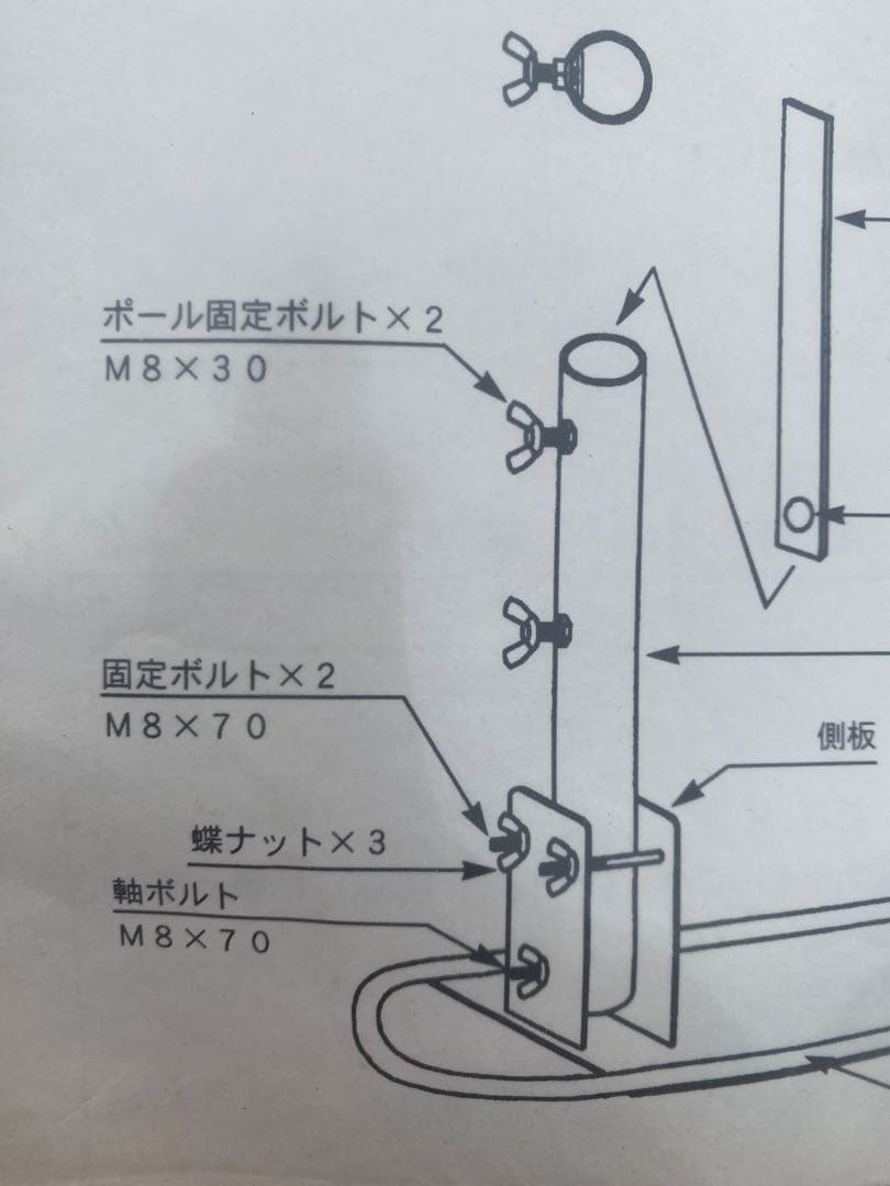 か*り様 COMET モービル移動用簡易ポール立て　ふみたてくん(MCR)