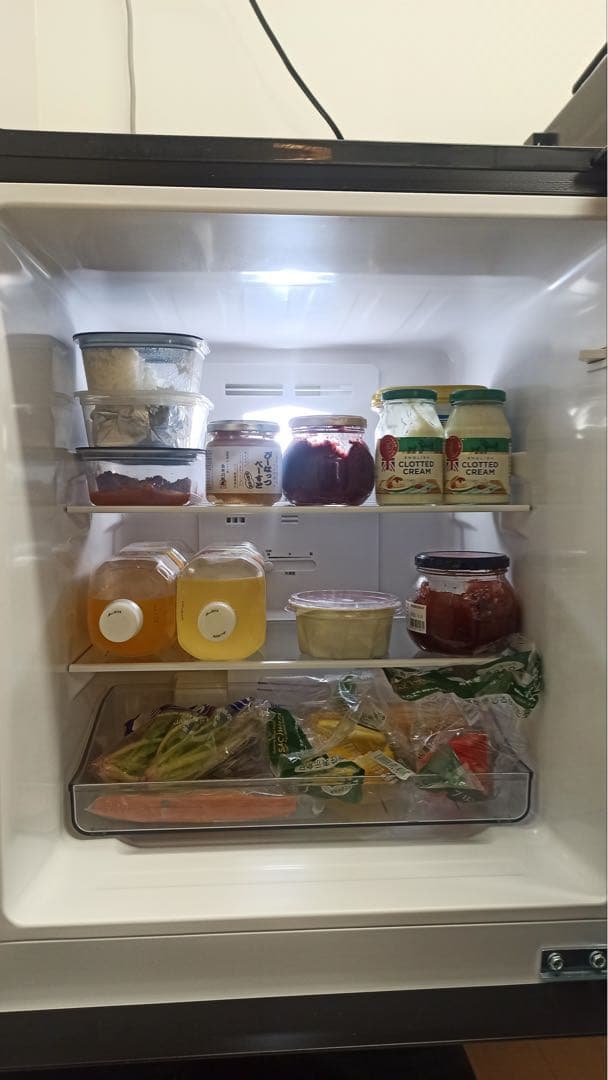 TWNBIRD 2ドア冷蔵庫 HR-GJ12 ブラック 2022年製