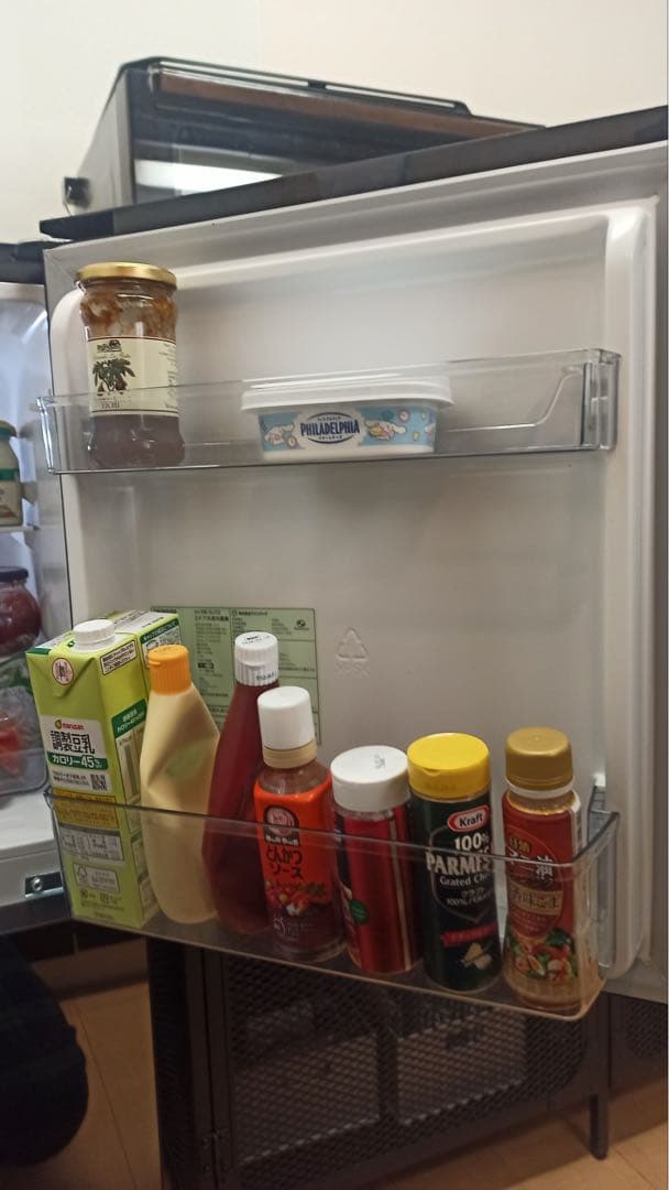 TWNBIRD 2ドア冷蔵庫 HR-GJ12 ブラック 2022年製