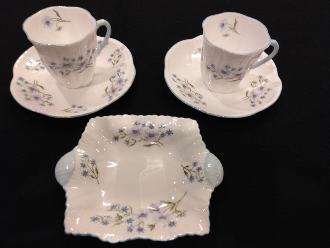 シェリーアンティーク　デミタスカップ　小皿セット