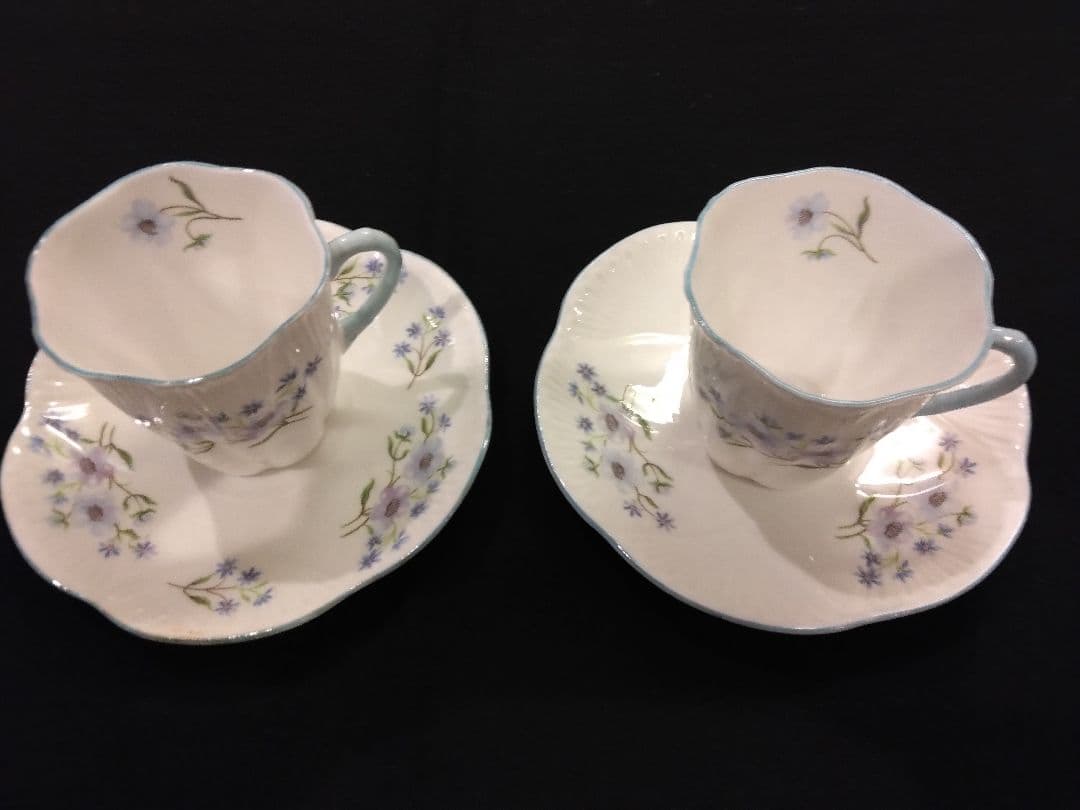 シェリーアンティーク　デミタスカップ　小皿セット