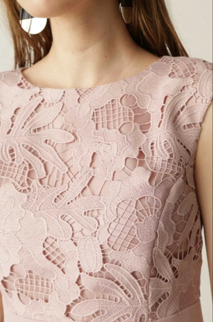 【新品】PINKY&DIANNE フラワーケミカルレース マーメイド ワンピース