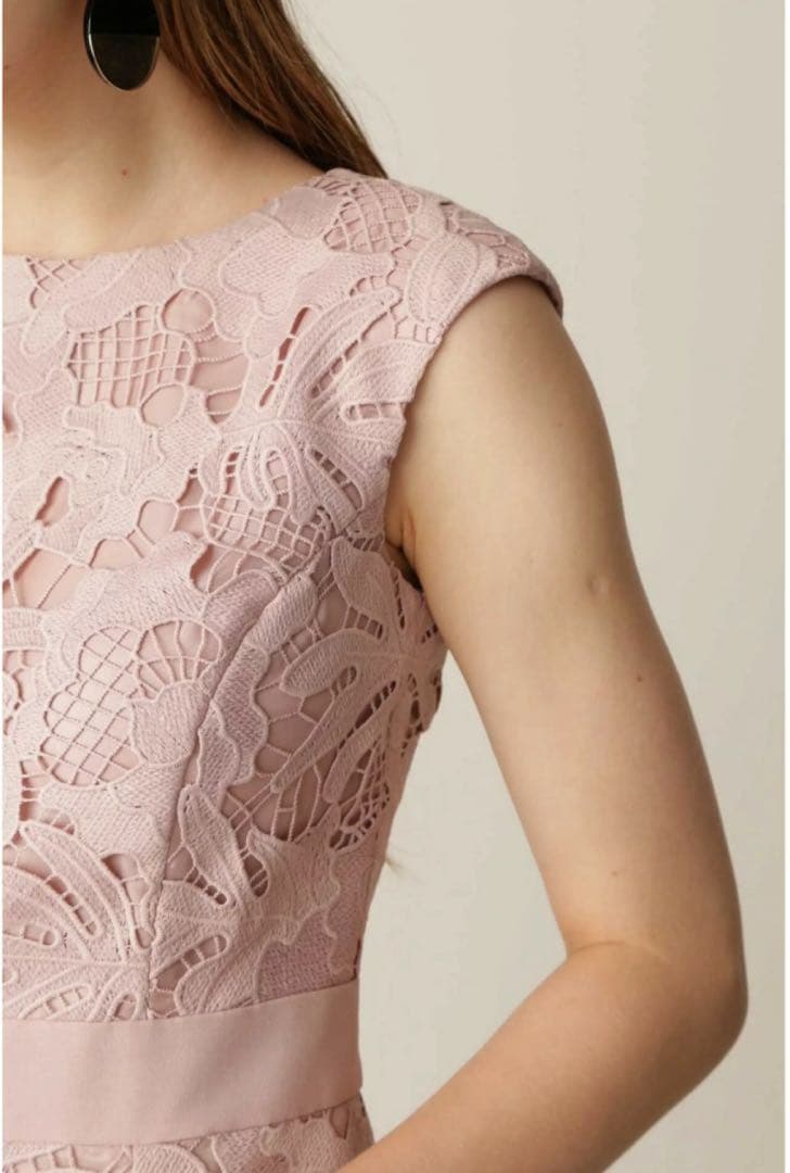 【新品】PINKY&DIANNE フラワーケミカルレース マーメイド ワンピース