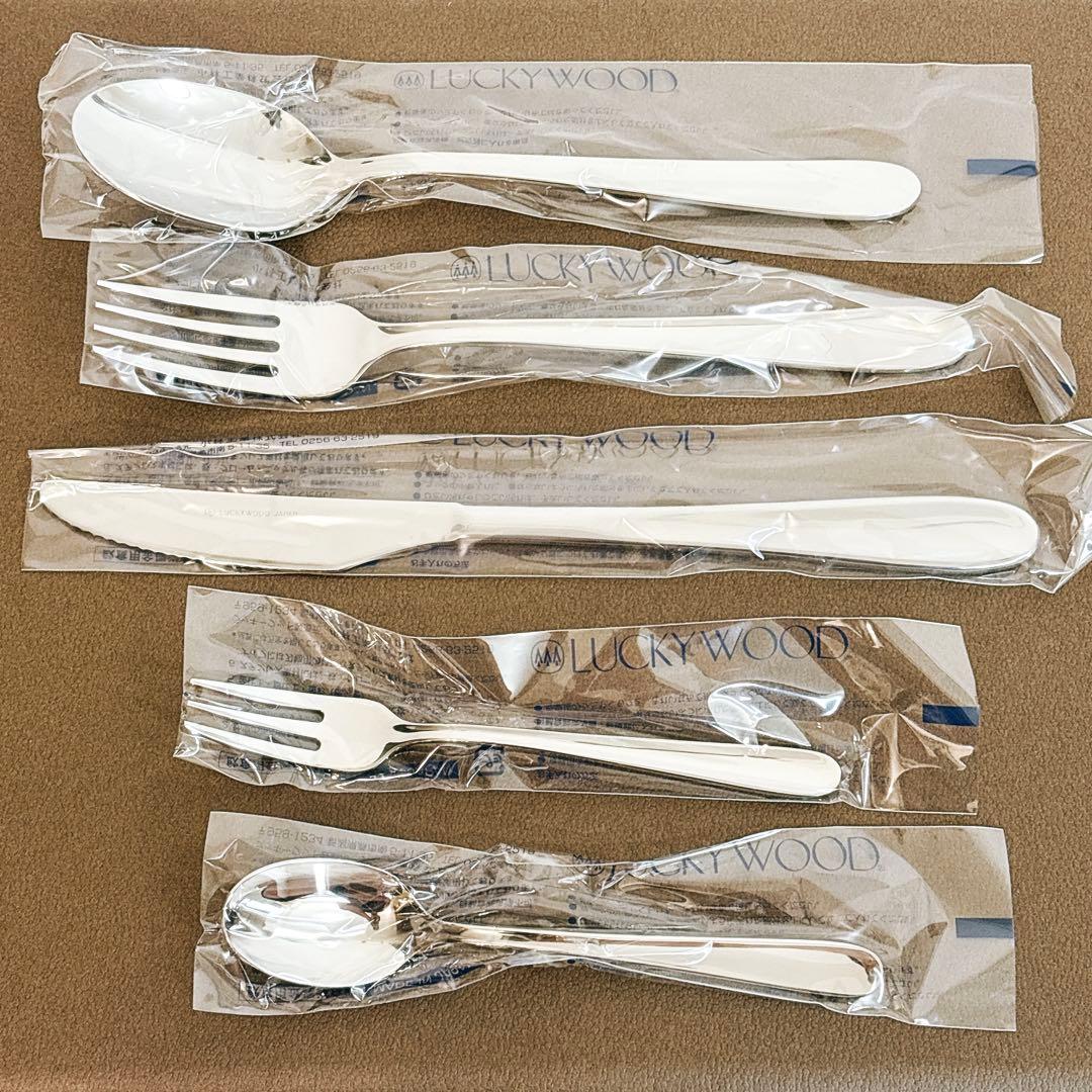 ✨未使用品✨ LUCKY WOOD カトラリー スプーン類 25本 × 2セット