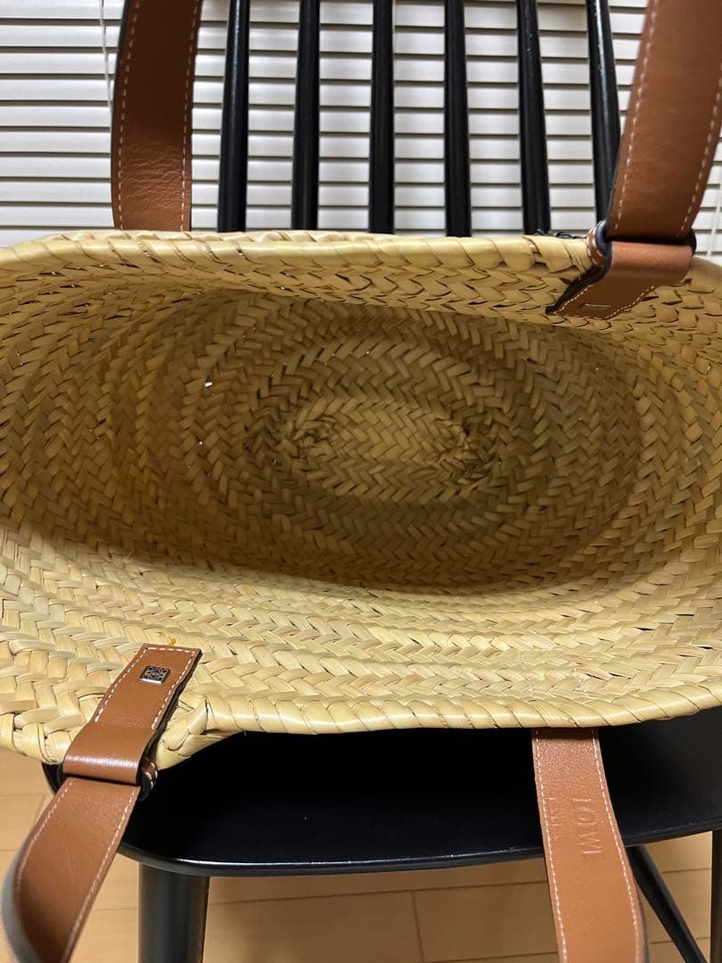 【Yuka Kaeです】　ロエベ　カゴバッグM お花チャーム付き