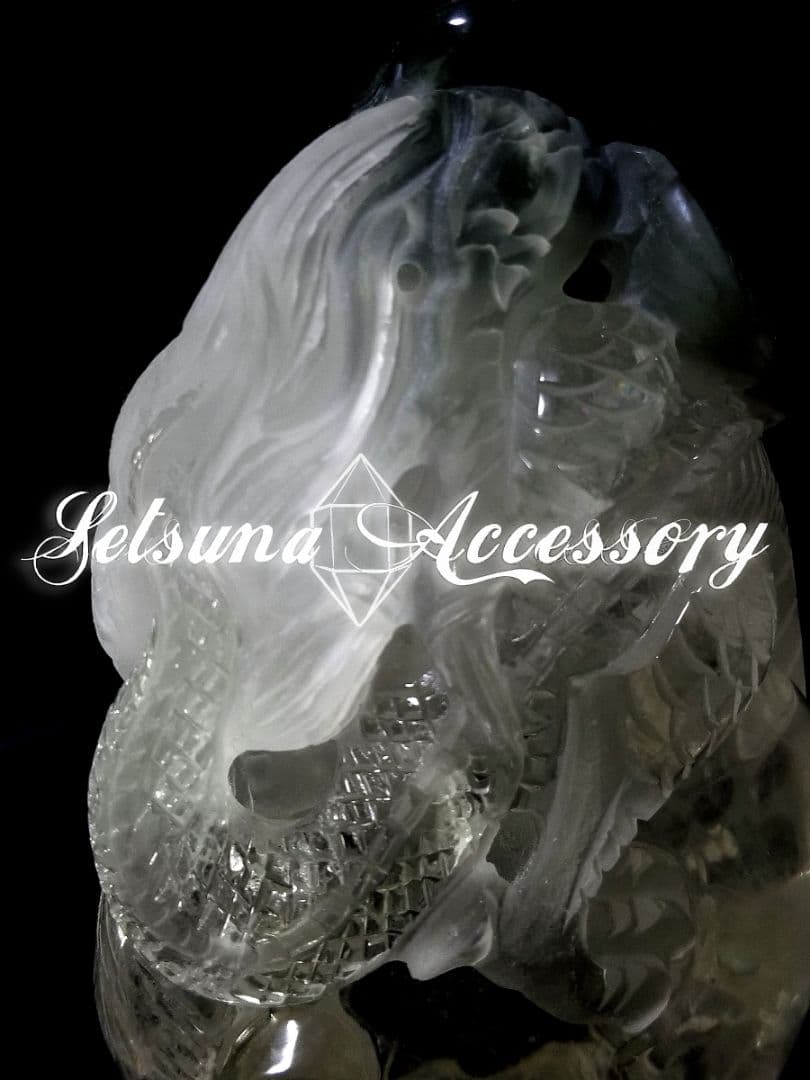 【超希少】モスアゲート、水晶、共生彫刻