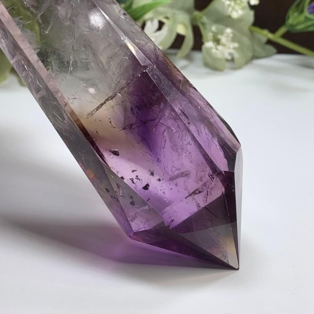 (訳)ロマネシュ鉱入り☆透明度抜群☆アメジストポイント